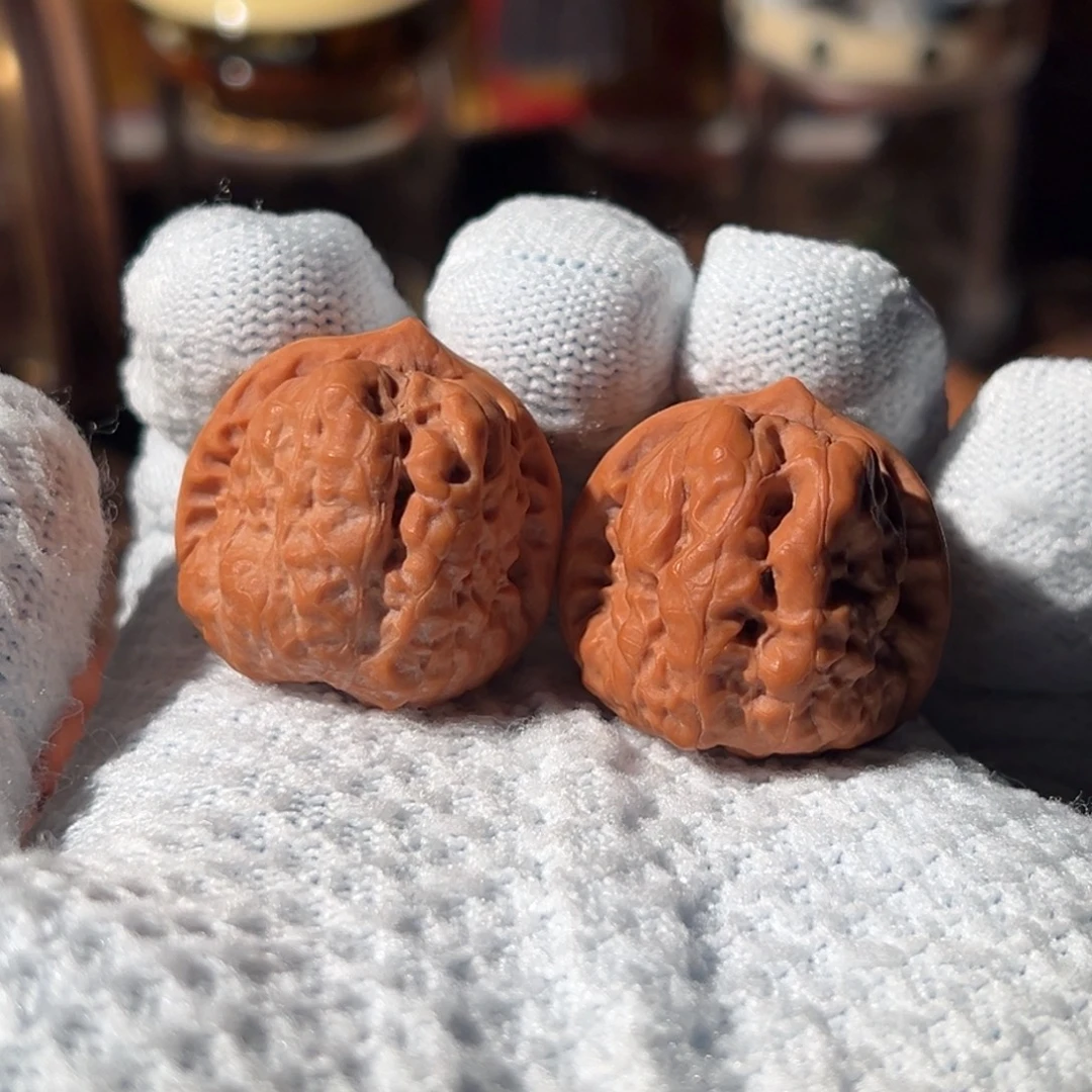 文玩核桃把件怀柔天意神珠蛤蟆头29