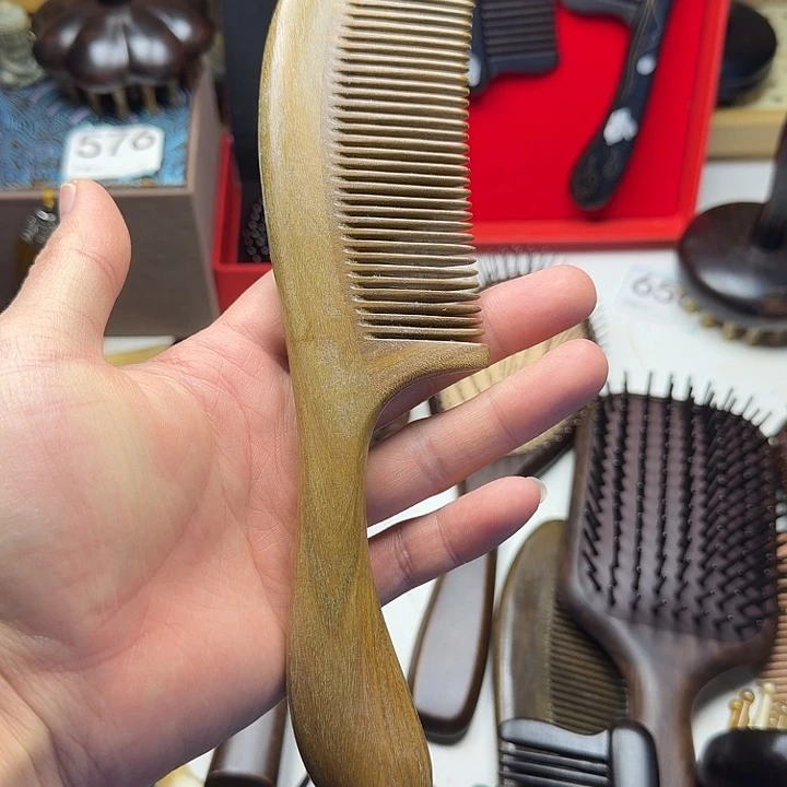 紫光檀路檀木手柄梳