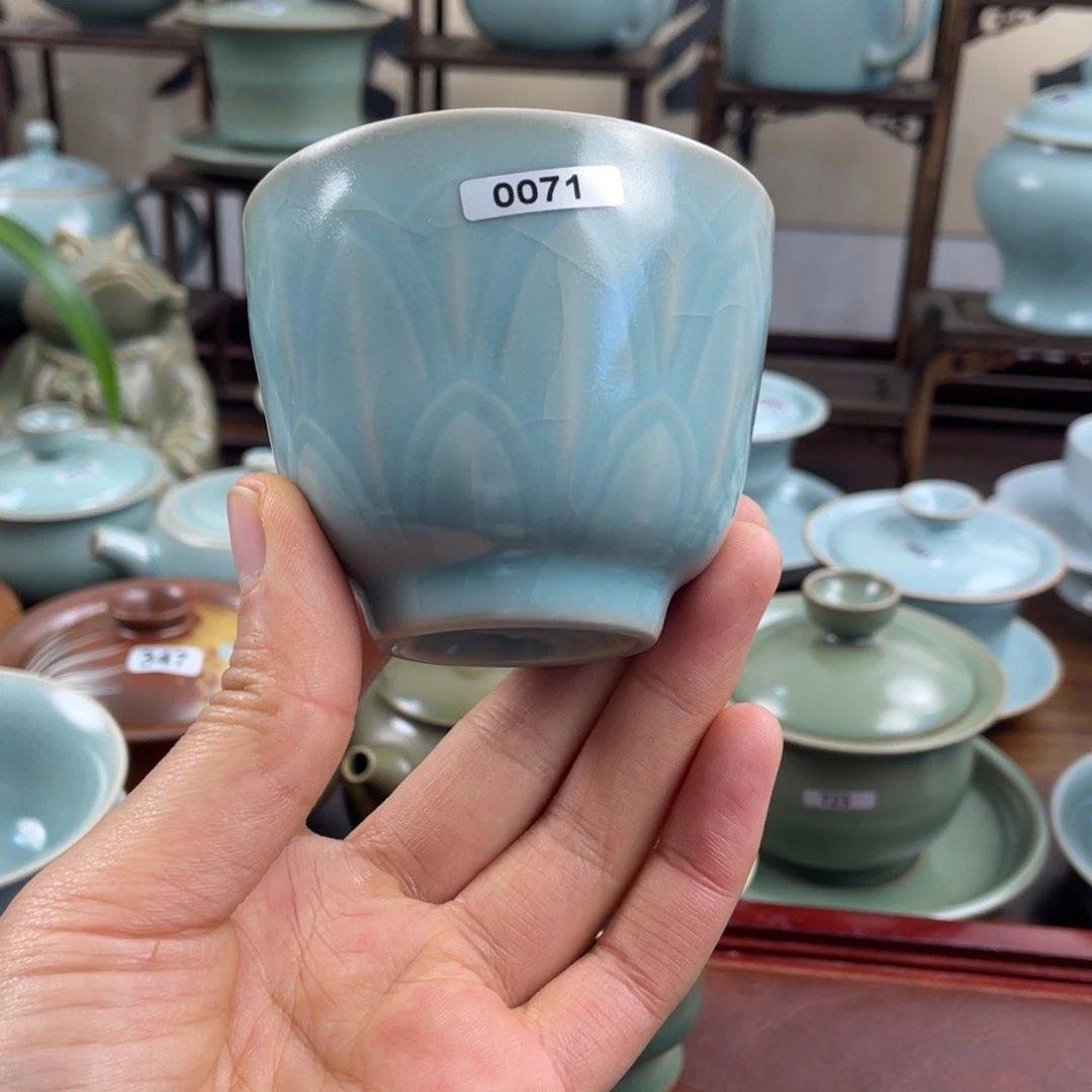 0071号仿古莲花杯子………$