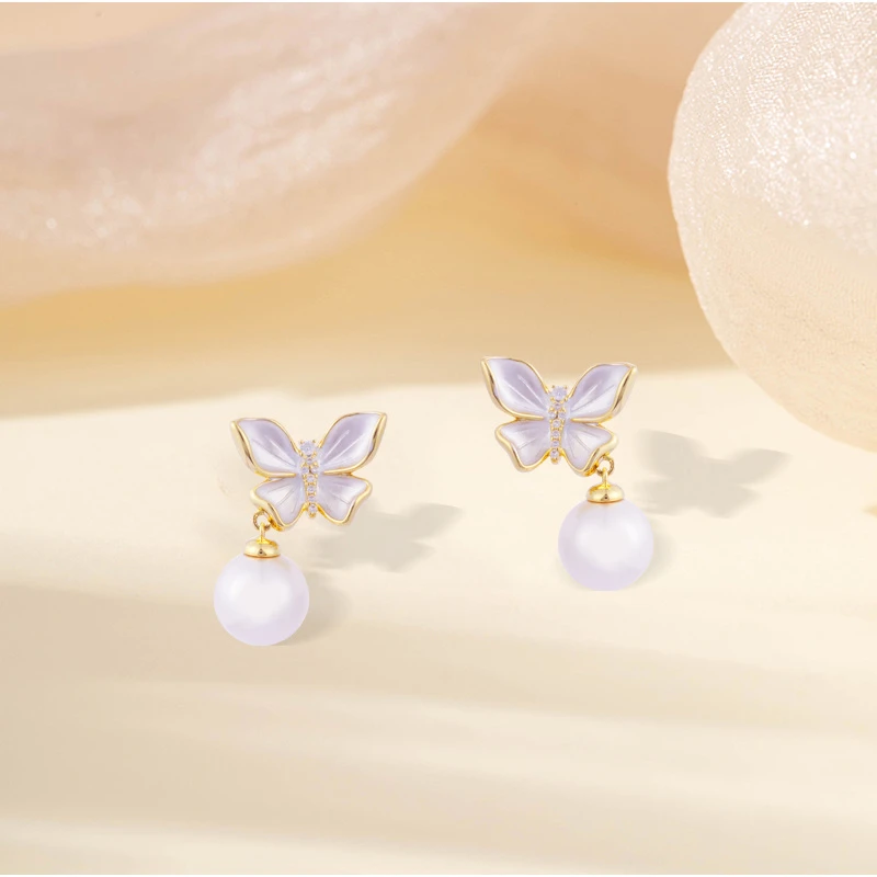 合金耳饰 镀K金设计师款时尚轻奢耳饰~3573