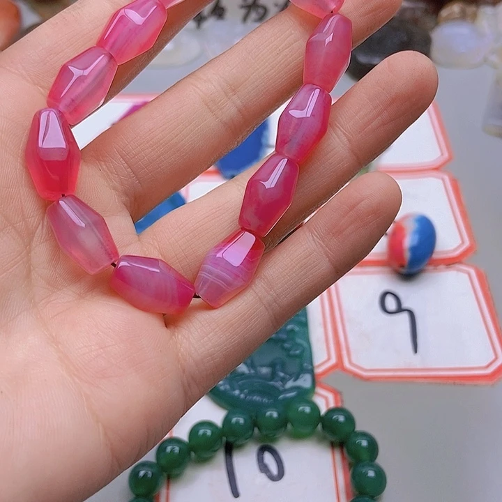 【闪购商品】未镶嵌玛瑙/玉髓珠宝半成品月*