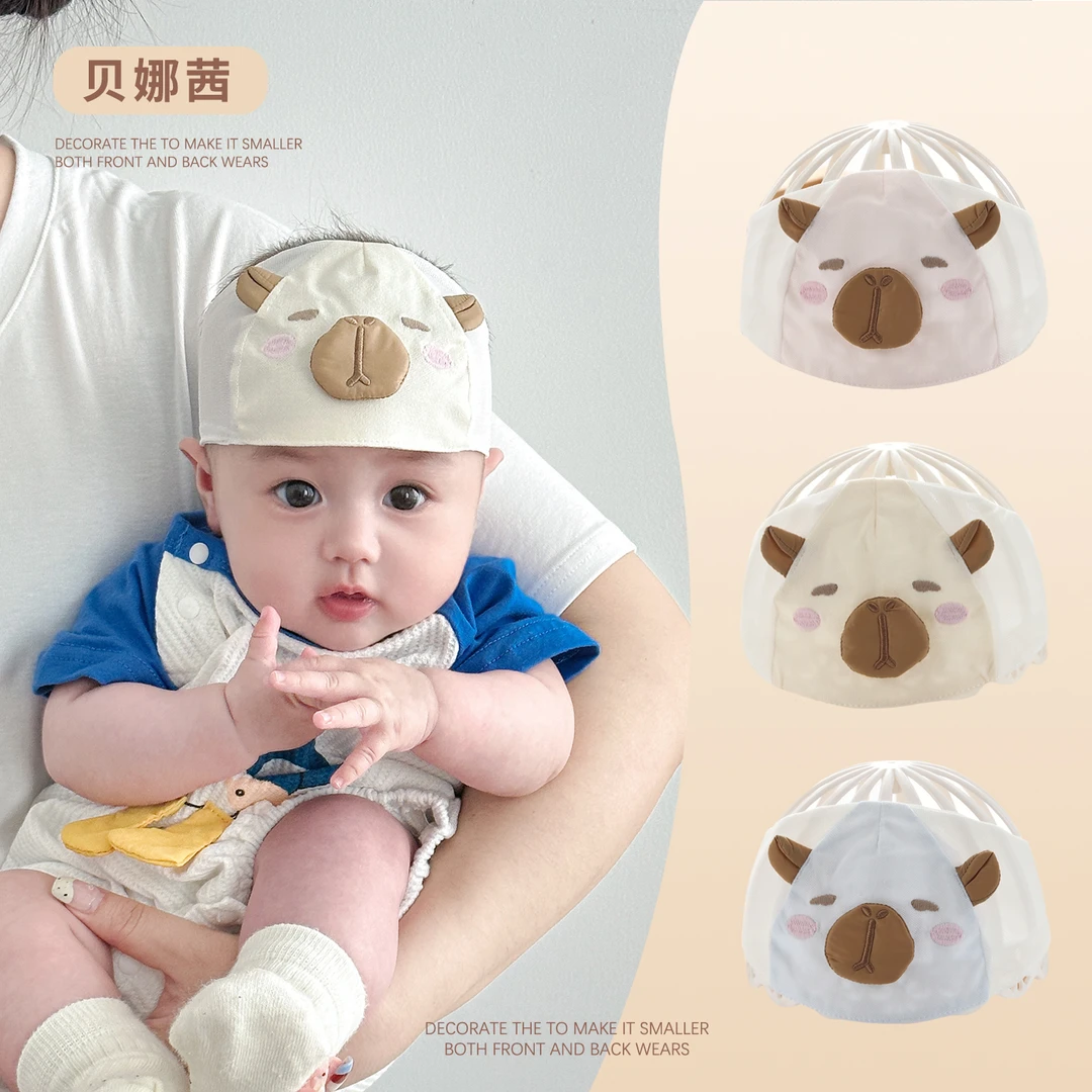 Beinaqian/贝娜茜婴儿帽子春夏季薄款宝宝囟门帽婴幼儿胎帽空顶帽