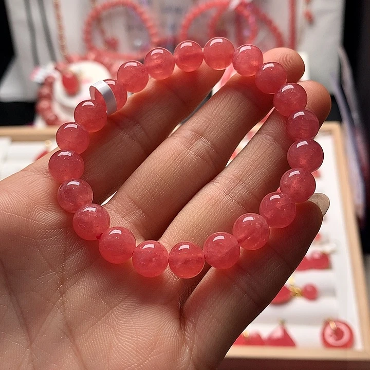 菱锰矿（红纹石）手绳未镶嵌