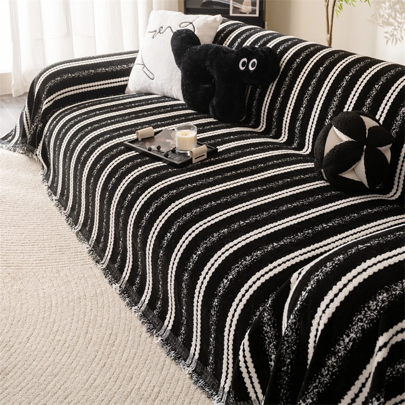 清奈新款高级感防滑沙发巾四季通用防滑一片式防滑全包盖布森屿