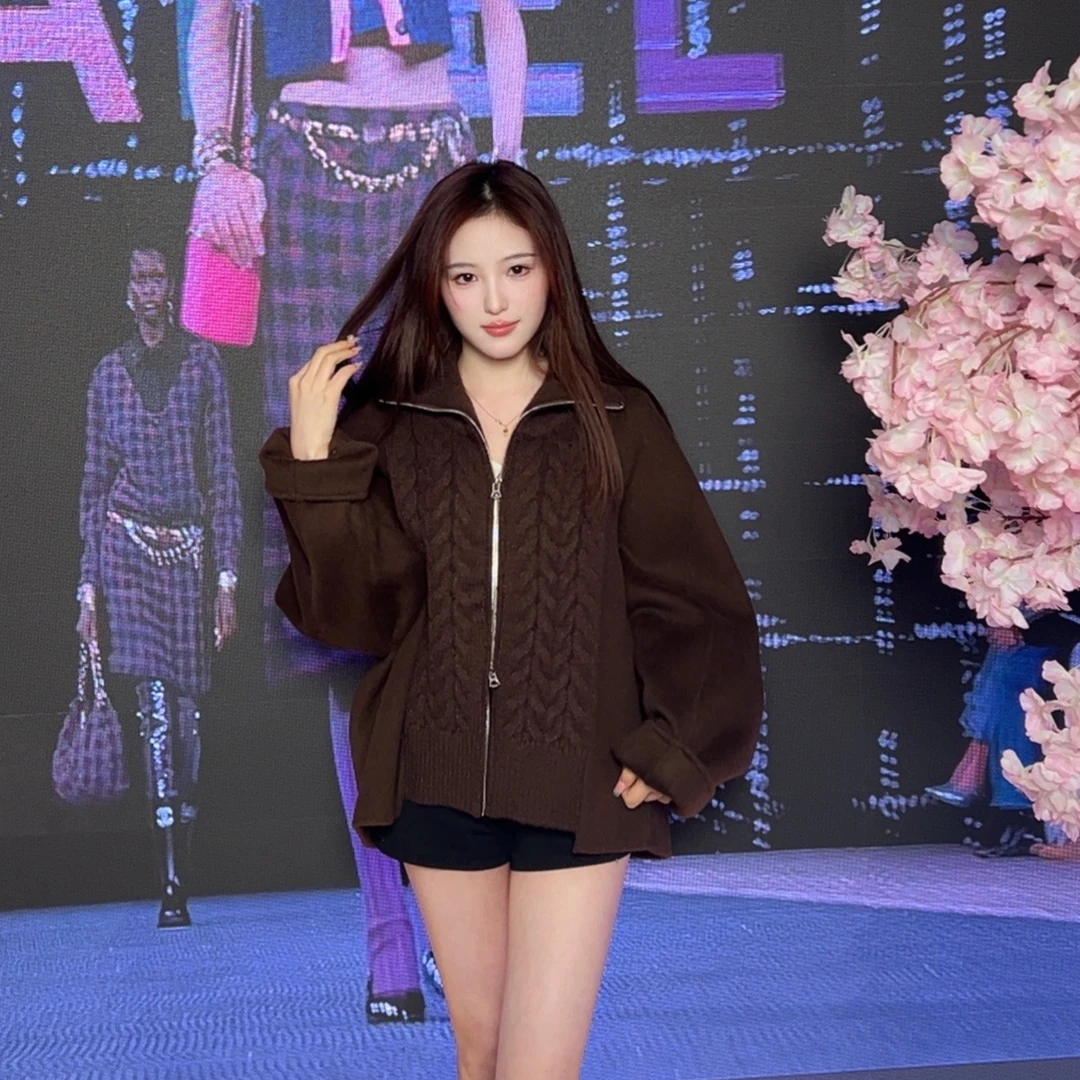 【A07款】秋冬新国风羊毛大衣时尚宽松百搭毛呢外套