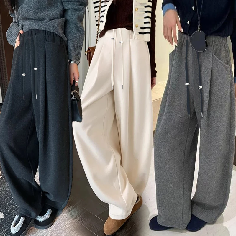 孕妇裤春装薄款外穿云朵阔腿春季松弛显瘦休闲弯刀裤孕妇裤子长裤