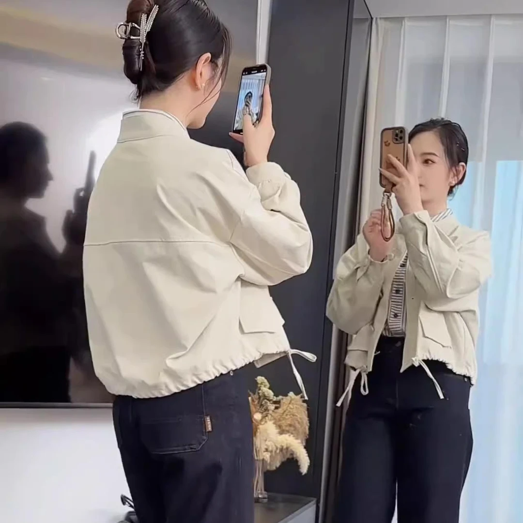 冲锋衣外套女短款加厚夹克秋冬新款2025韩版宽松高级感小个子上衣