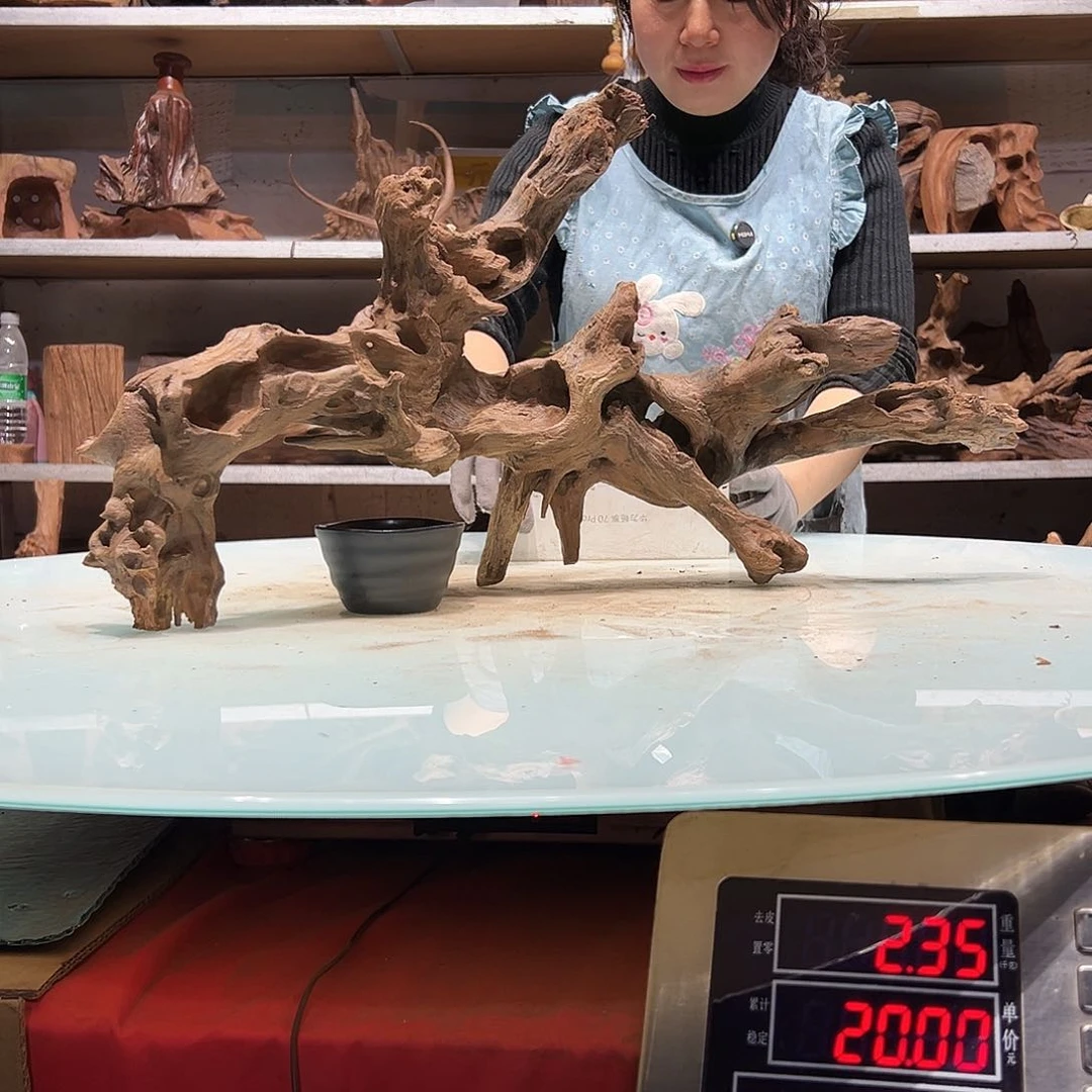 紫砂镂空人***里紫柚沉木2955