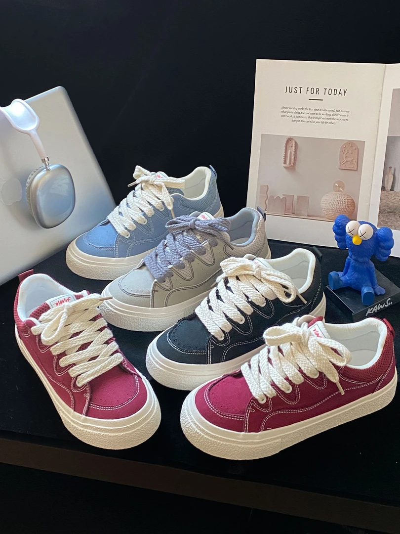 潮男必备小众原创厚底休闲板鞋男2025年春夏潮流百搭透气运动鞋