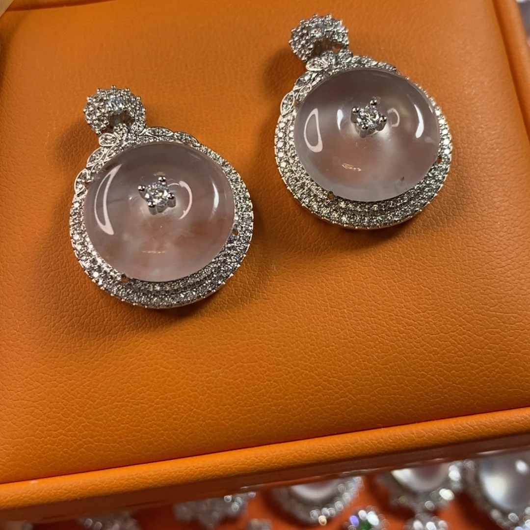 石英质玉平安扣未镶嵌随机发一件