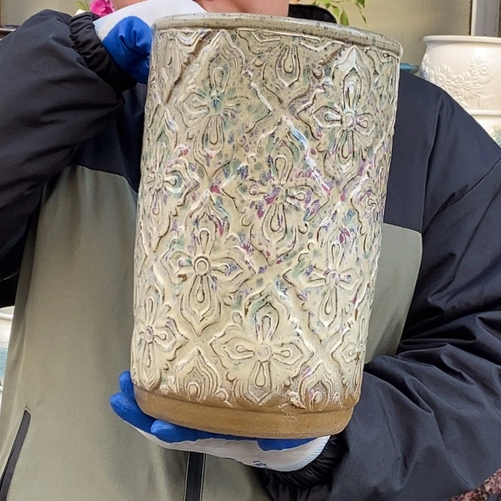 紫砂花盆口20高31福利