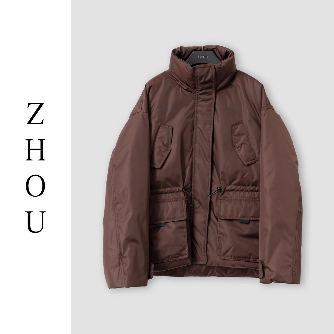 （周哥甄选）咖色羽绒服-32803