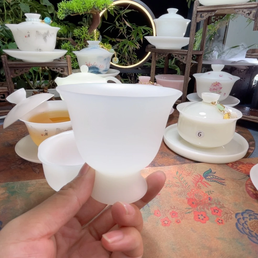 冰晶饶玉葵口杯80ml