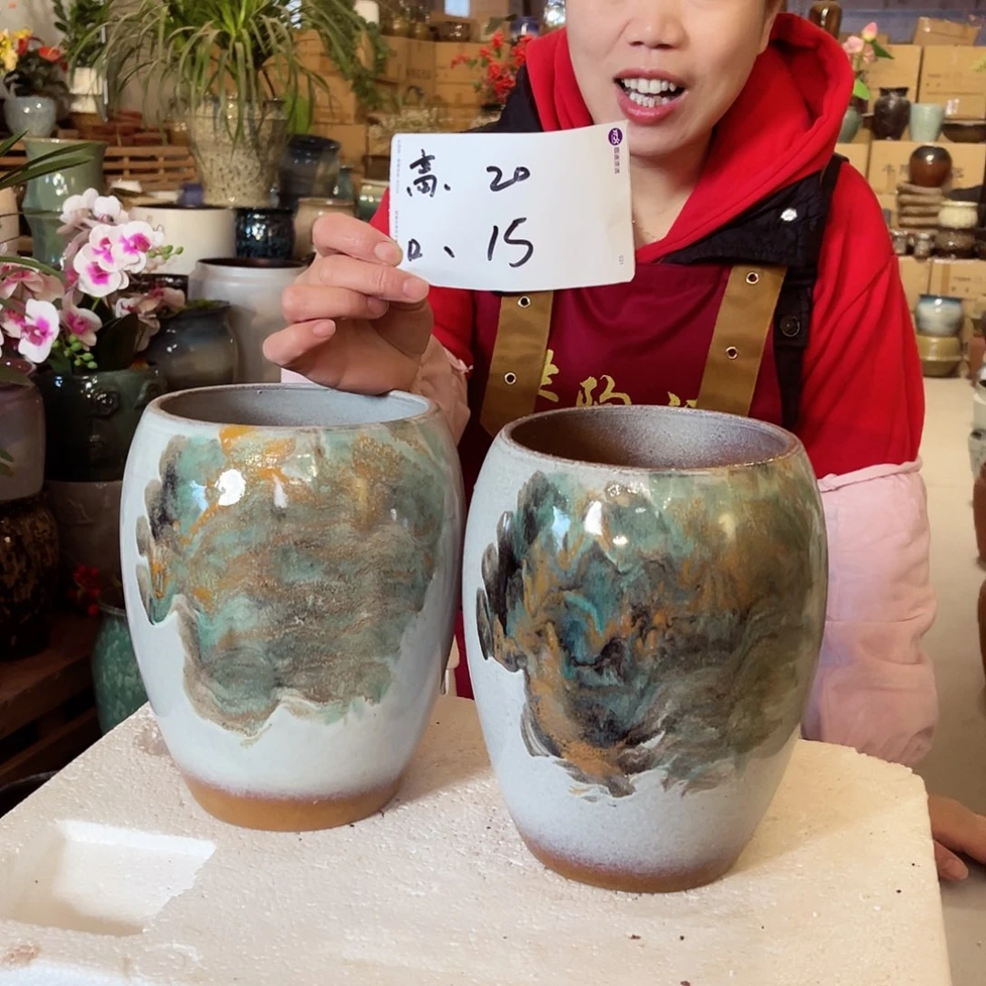 紫砂花盆高度20口径15