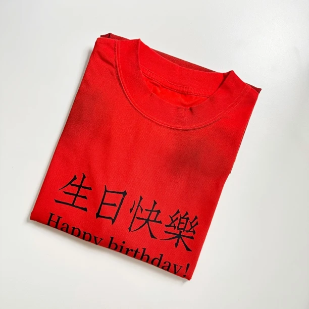 masanmaomao［生日快乐］T恤