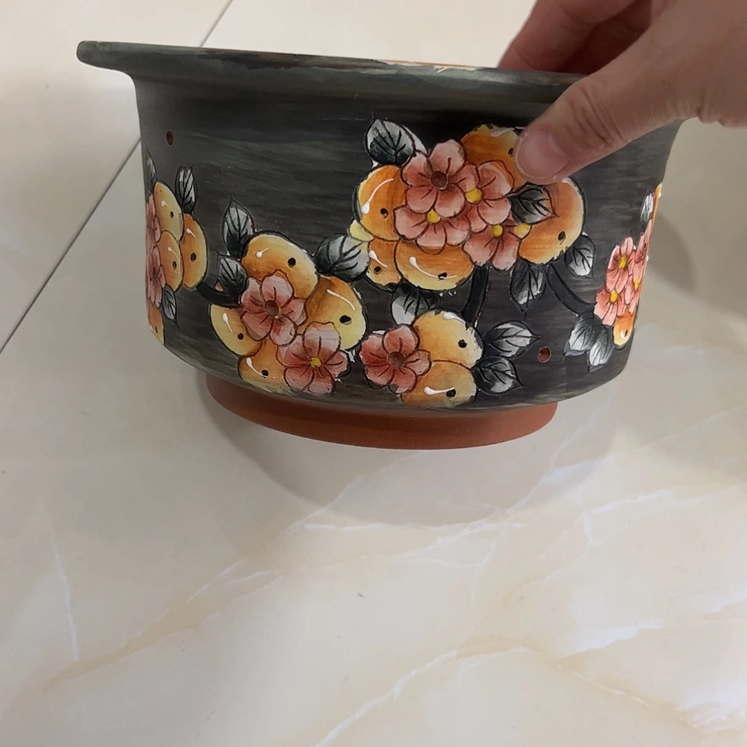 景德镇炫彩手绘口18高12.5