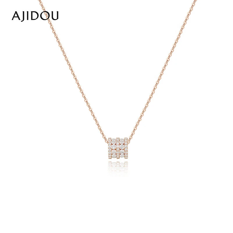 合金项链 阿吉豆项链女款金色小蛮腰合金氧化锆【SGB】