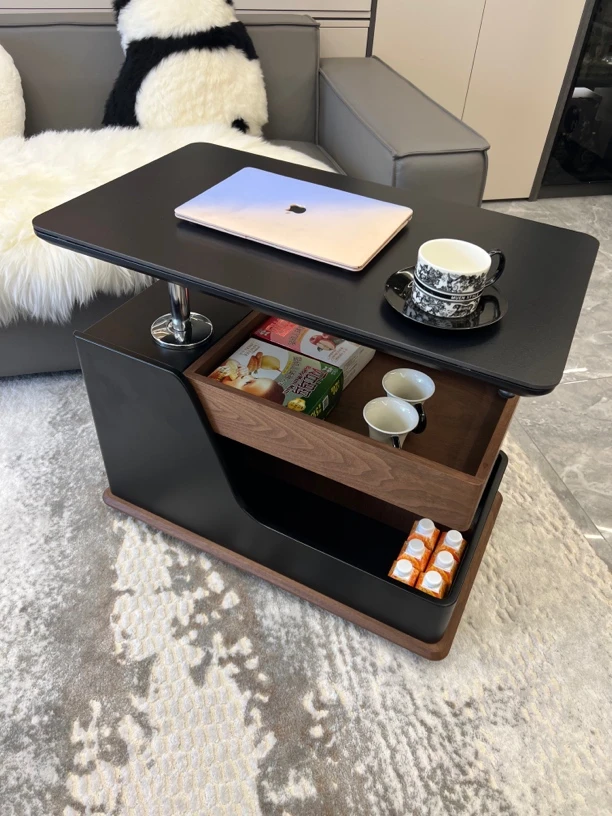 【移动巴士推车】现代简约移动边柜客厅家用推车可升降旋转边几