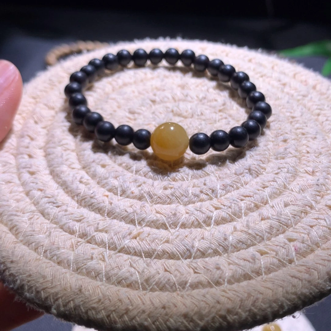 未镶嵌手串翡翠天然缅A翡翠蜜糖黄卡10.52