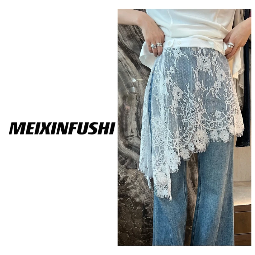 【Mei Xin】斜边网纱屁帘/266/D