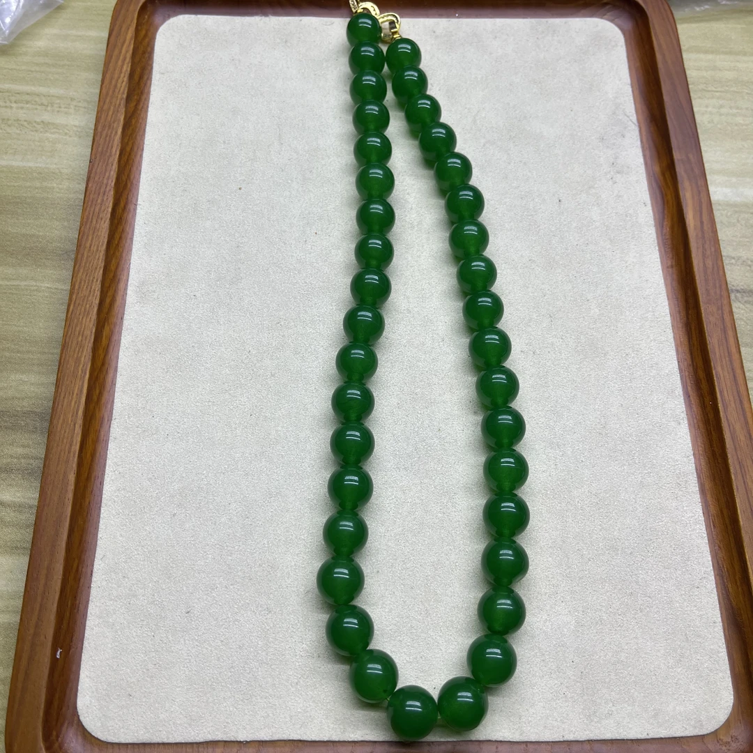 非金属玻璃项链 【高奢臻品】时尚设计款项链h51绿色简约经典长链