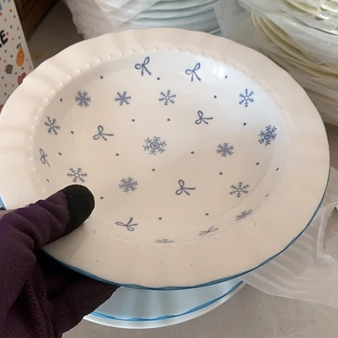 盘陶瓷制品满25拼单发货默认微瑕