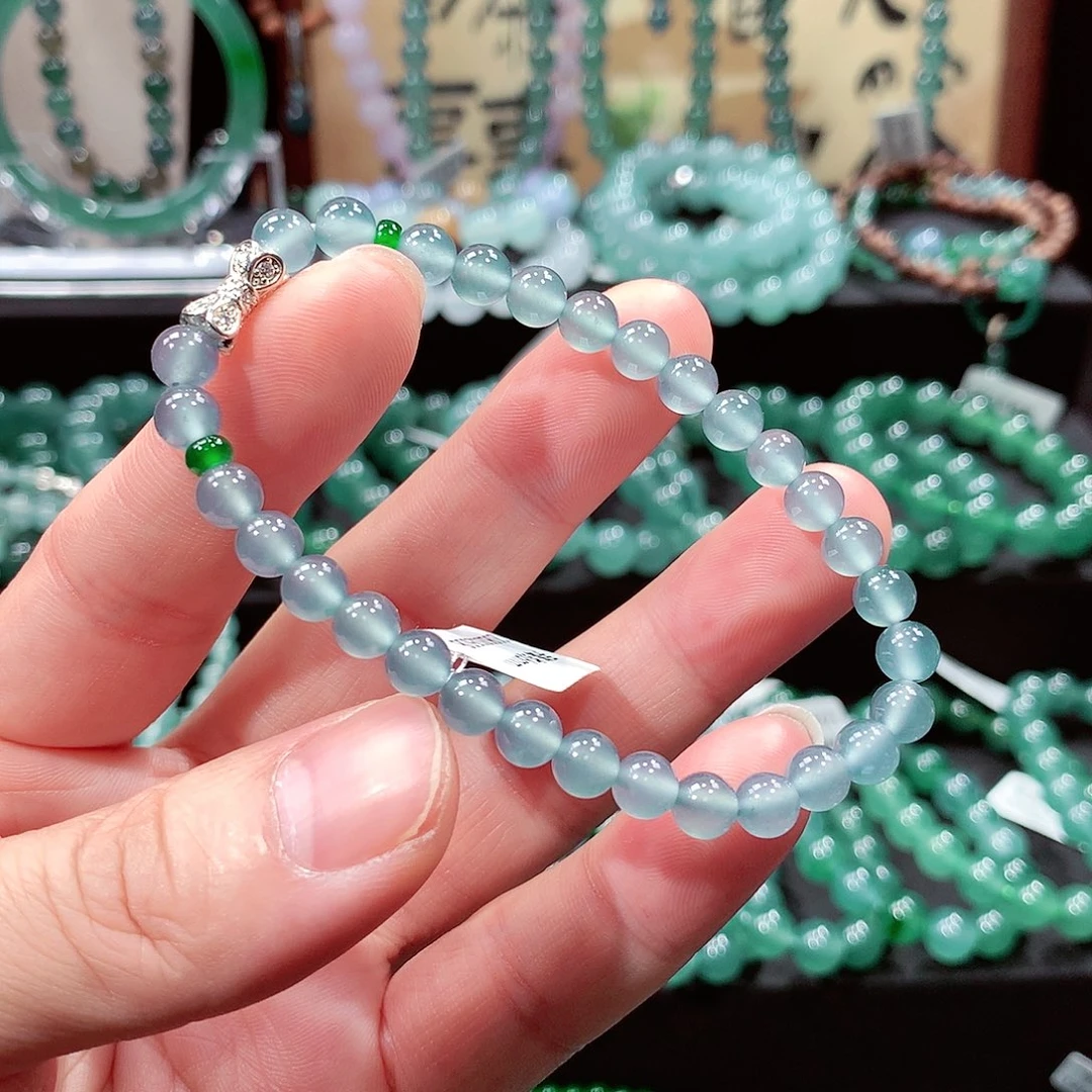 翡翠未镶嵌手链卡6