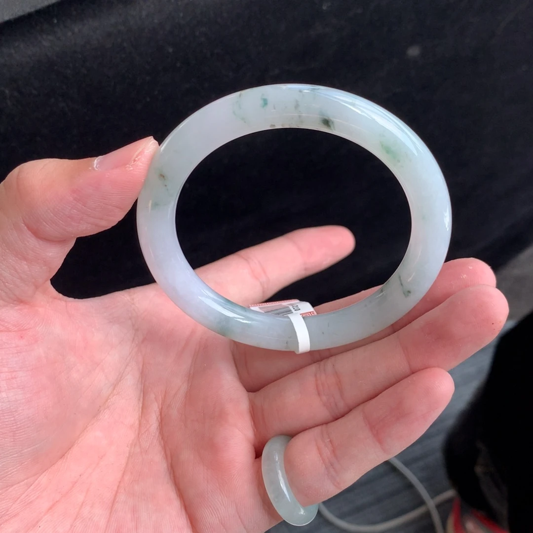 翡翠未镶嵌手镯50号56