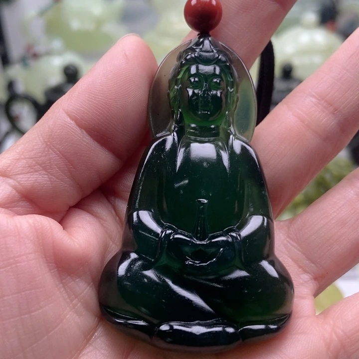 蛇纹石玉手链未镶嵌李*