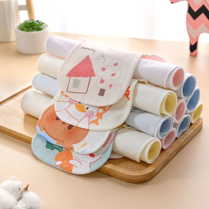 吸汗巾婴儿a类棉纱布大号幼儿园宝宝隔汗巾绣名字男女童垫背巾