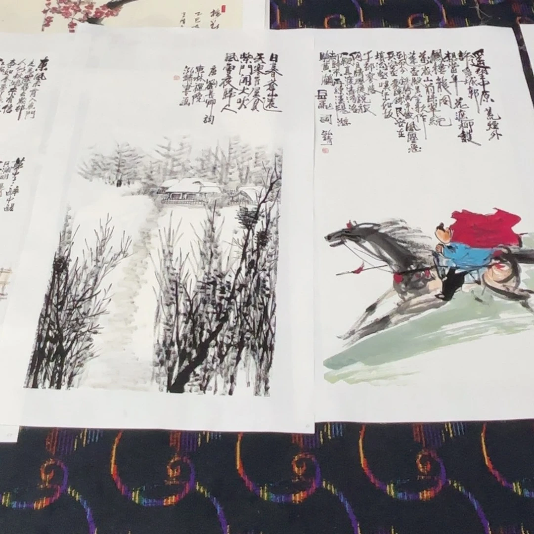 国画天***?国画作品泓靖老师作品刘