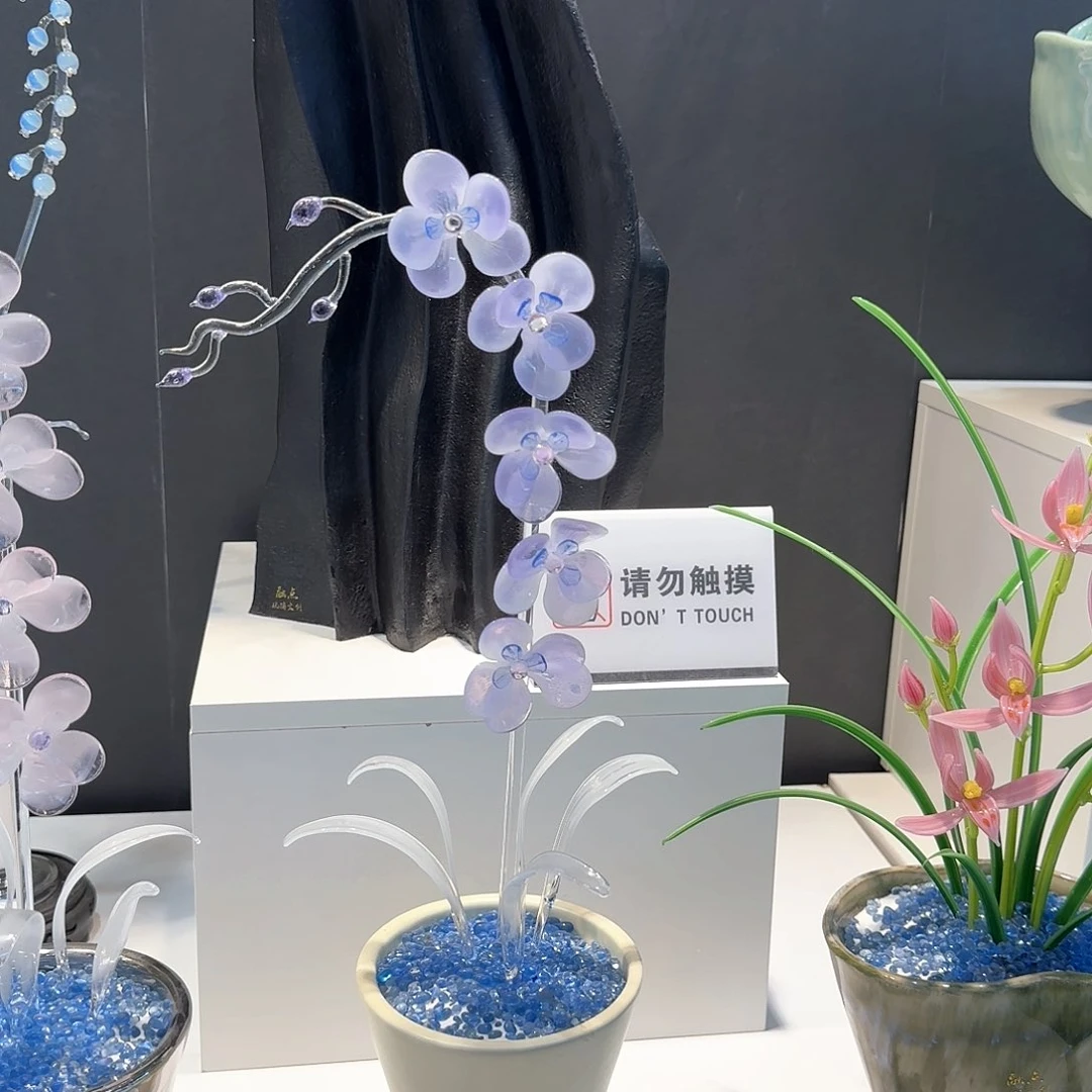 淄博特产非遗手做琉璃花031