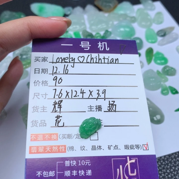 颈饰未镶嵌翡翠L****n翡翠