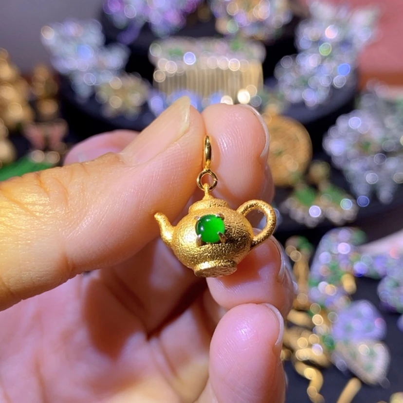 【闪购商品】银S925镶嵌挂件翡翠