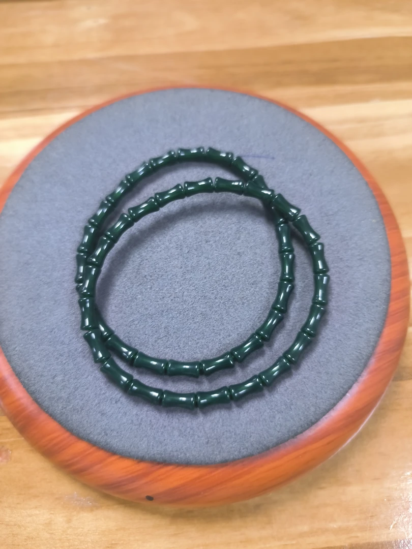 722号-绿色竹节款手串拍一发二