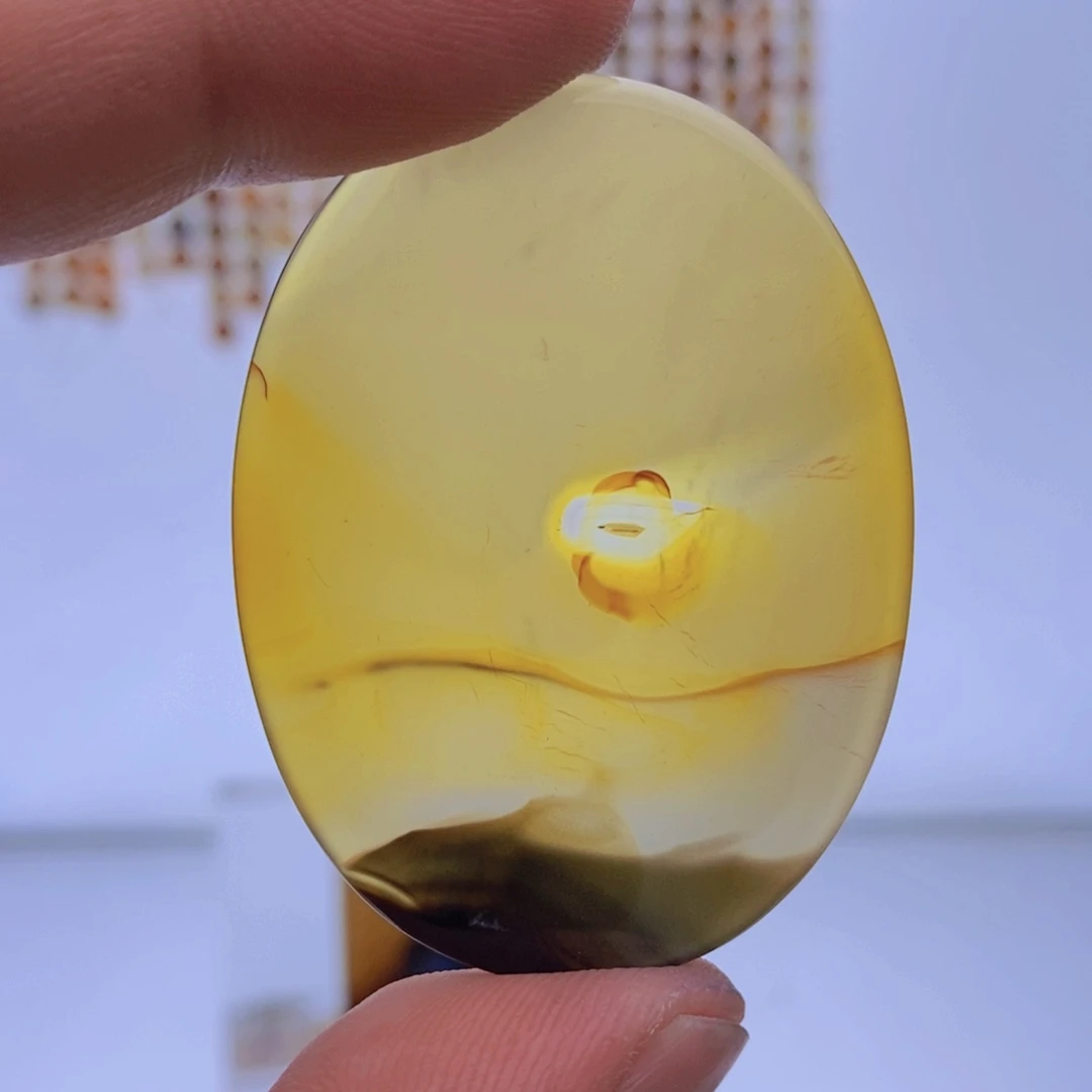 玛瑙/玉髓吊坠(不含链)未镶嵌黄*忠