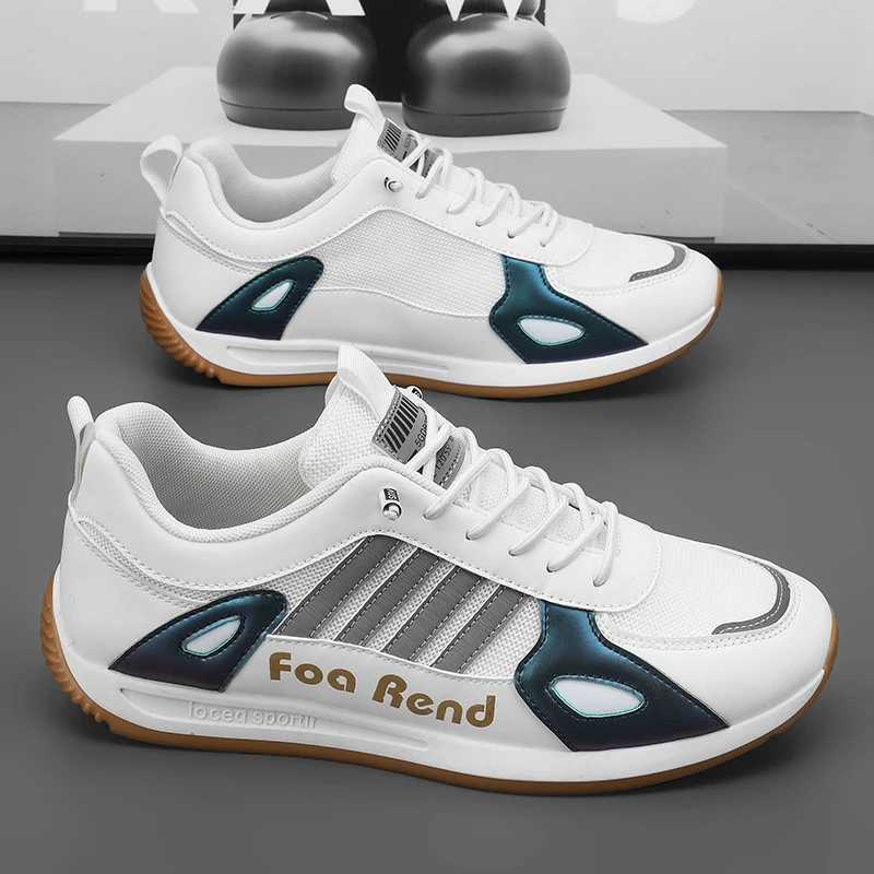 男鞋2025春季新款潮流男士百搭运动鞋厚底耐磨透气网国潮休闲鞋