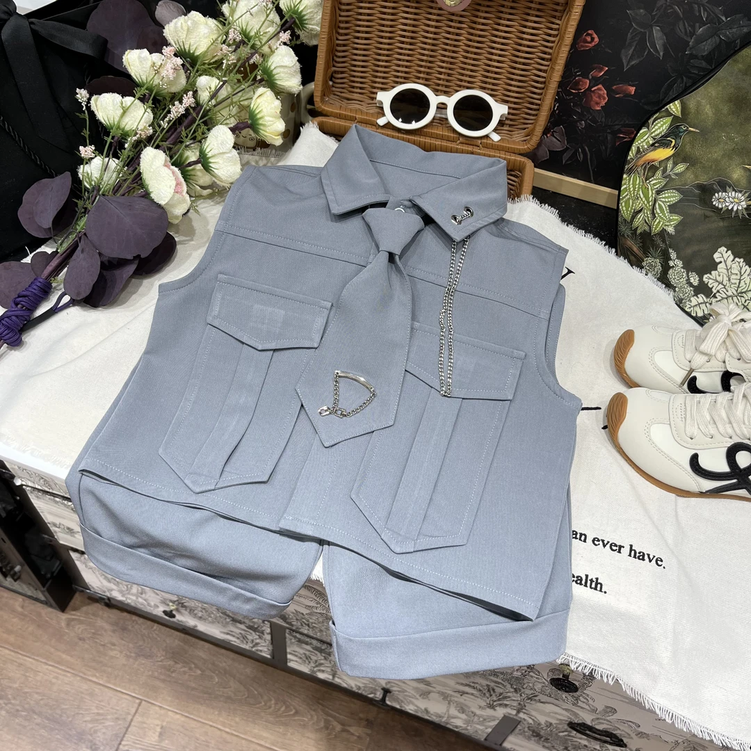 【星辰】儿童夏季新款时尚休闲百搭洋气韩版帅气夏款套装25L396