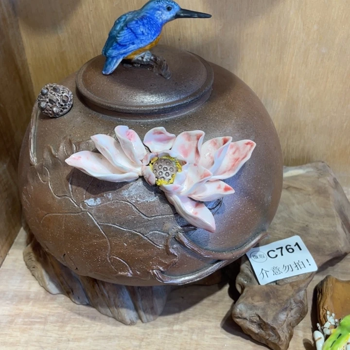 手工制作陶瓷茶具茶杯青蛙