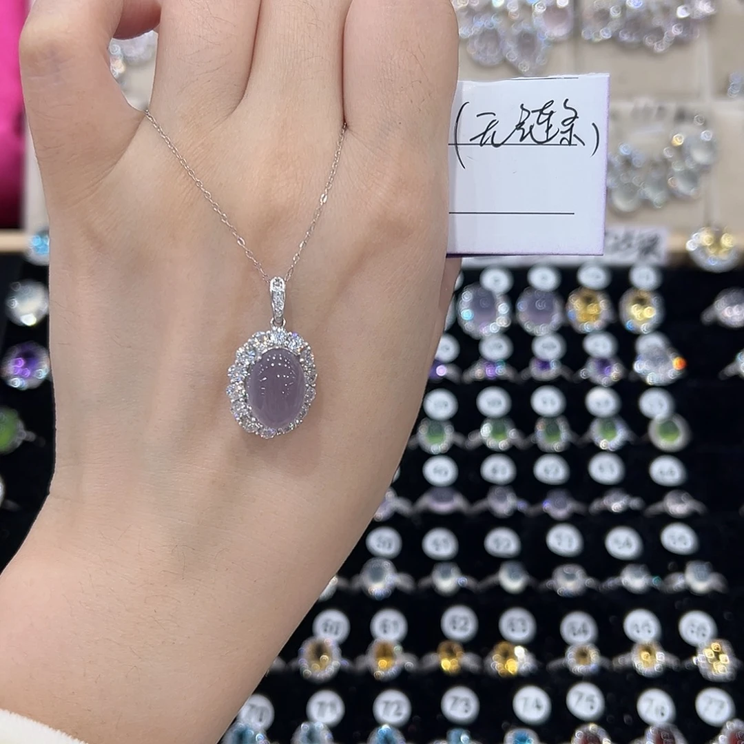 ****卡戒指银S925镶嵌萤石