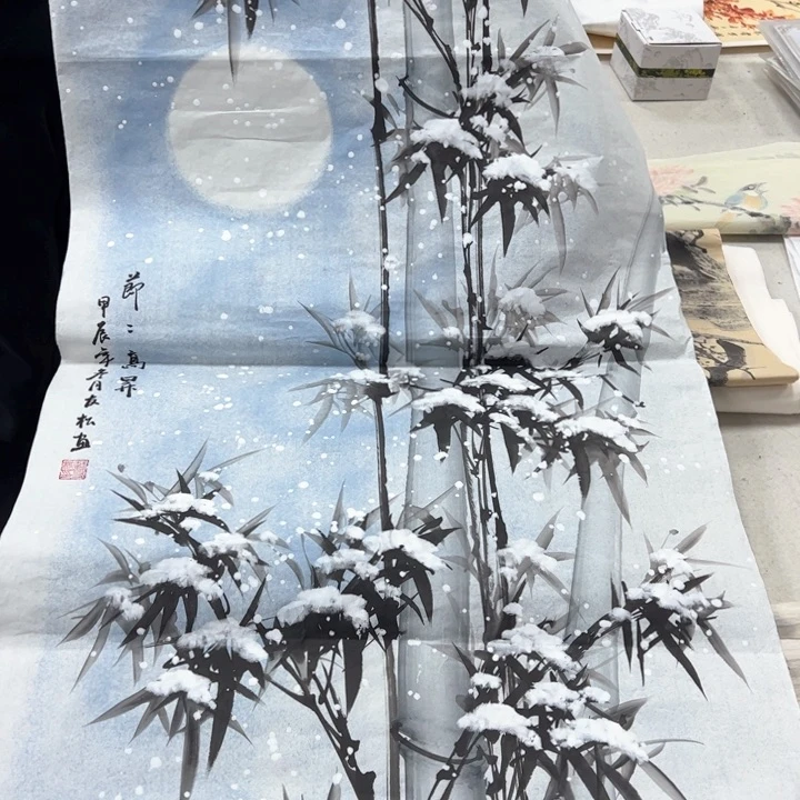 国画纯手绘作品欣赏图