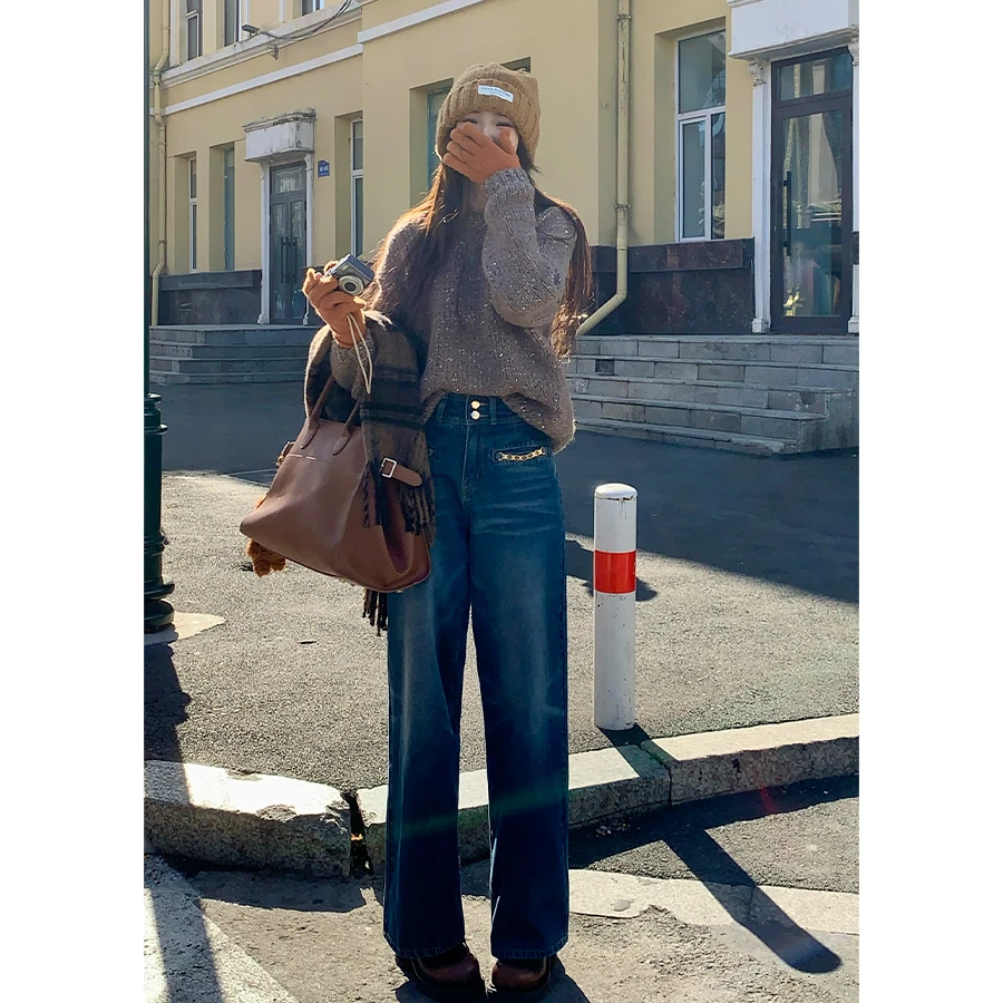 CHICHEN 《老裤》精致直筒牛仔裤