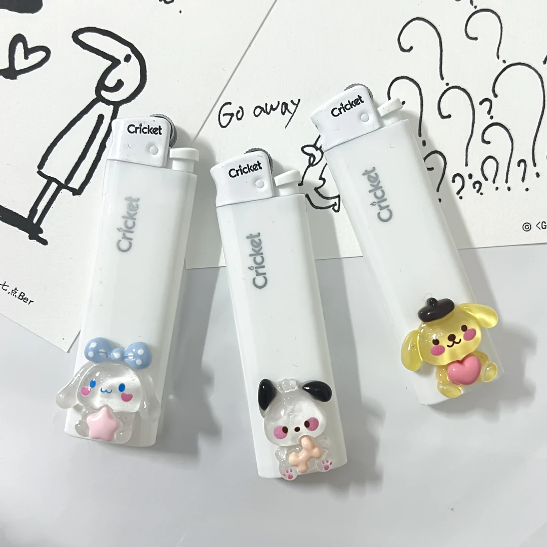 帕恰狗玉桂狗可爱公仔手工礼物卡通可爱耐用防爆砂轮草蜢打火机