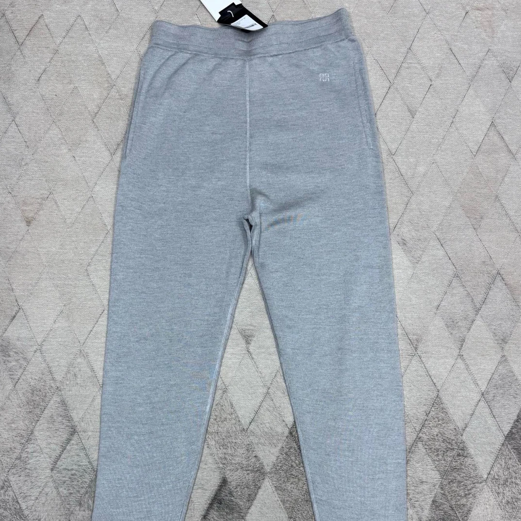 未使用 Givenchy/纪梵希 134466 男款桑蚕丝针织慢跑裤