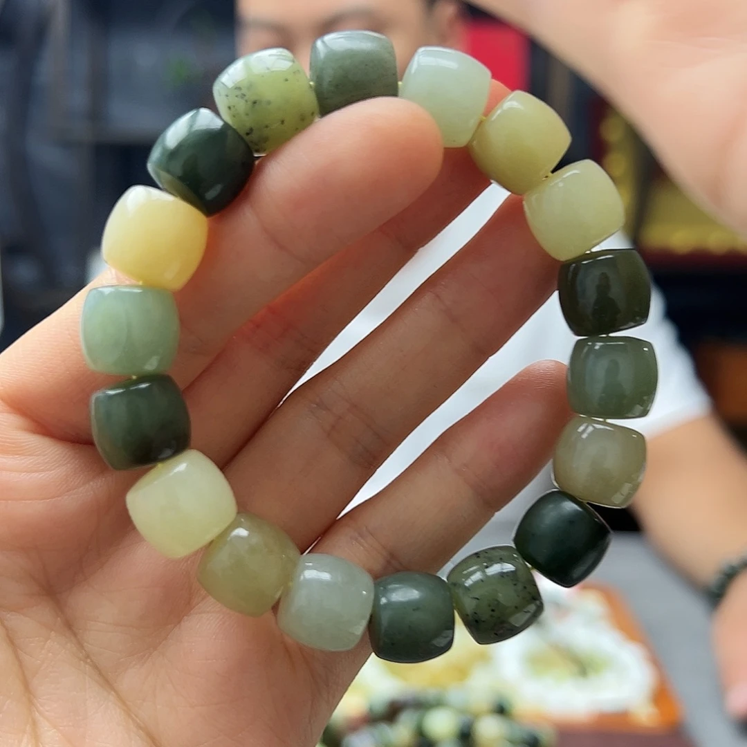 手链未镶嵌和田玉（糖玉）