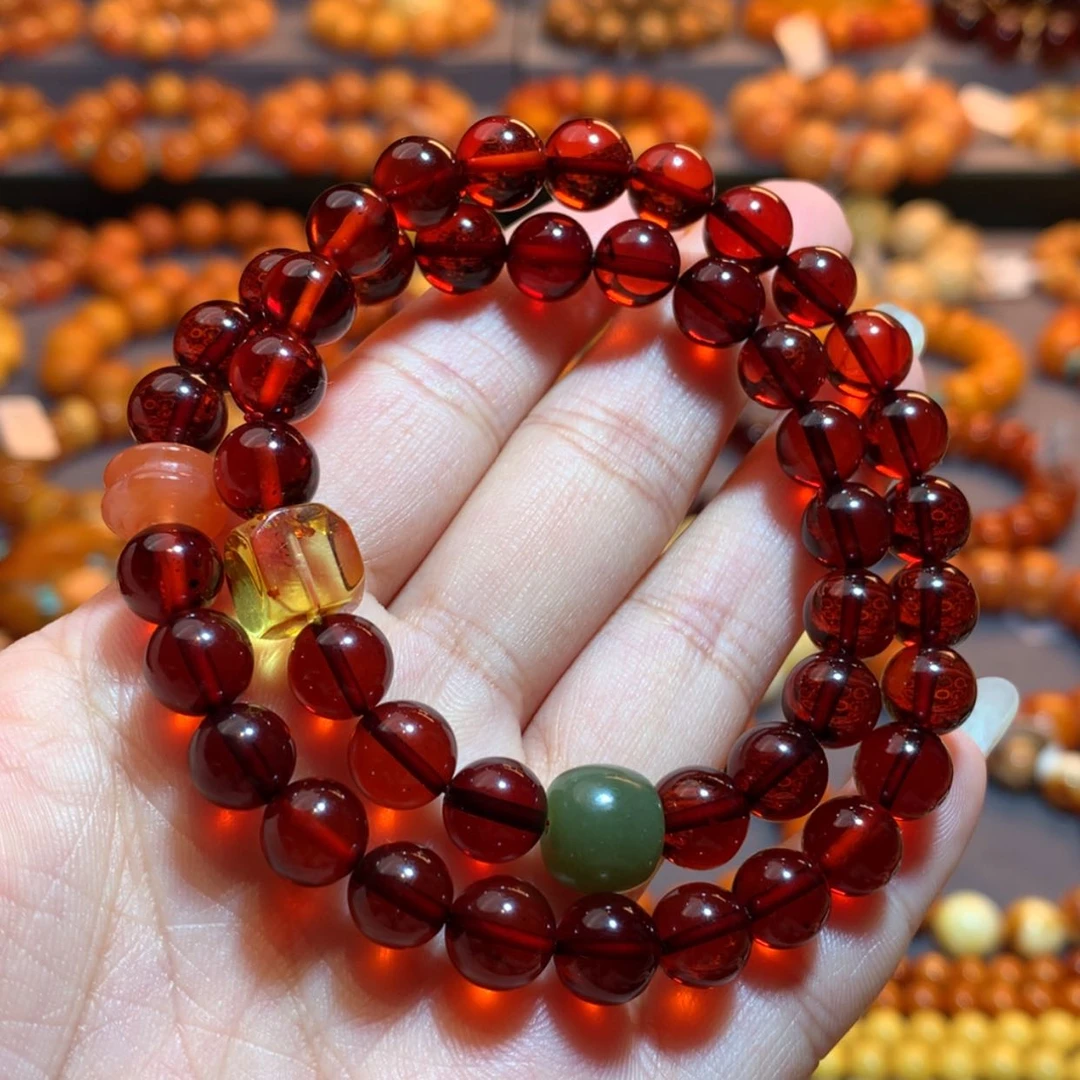 【闪购商品】手链血珀未镶嵌血珀手链