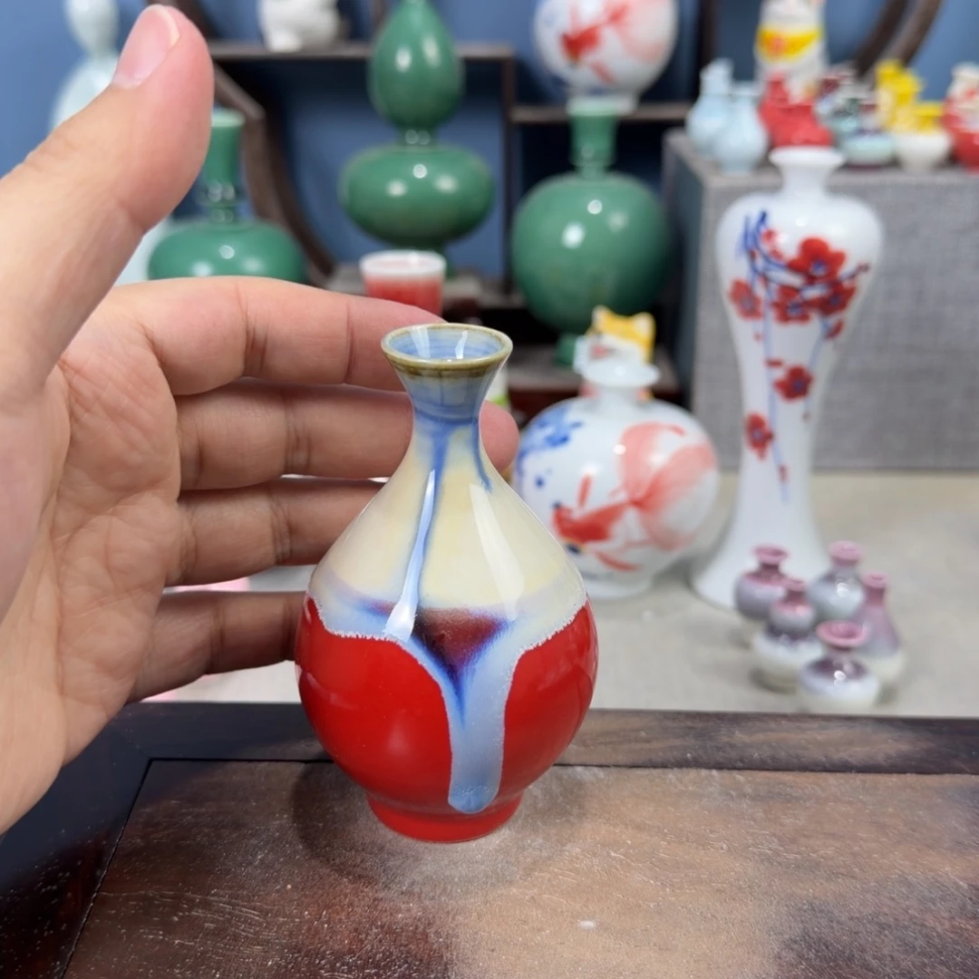 陶瓷手工小花器摆件