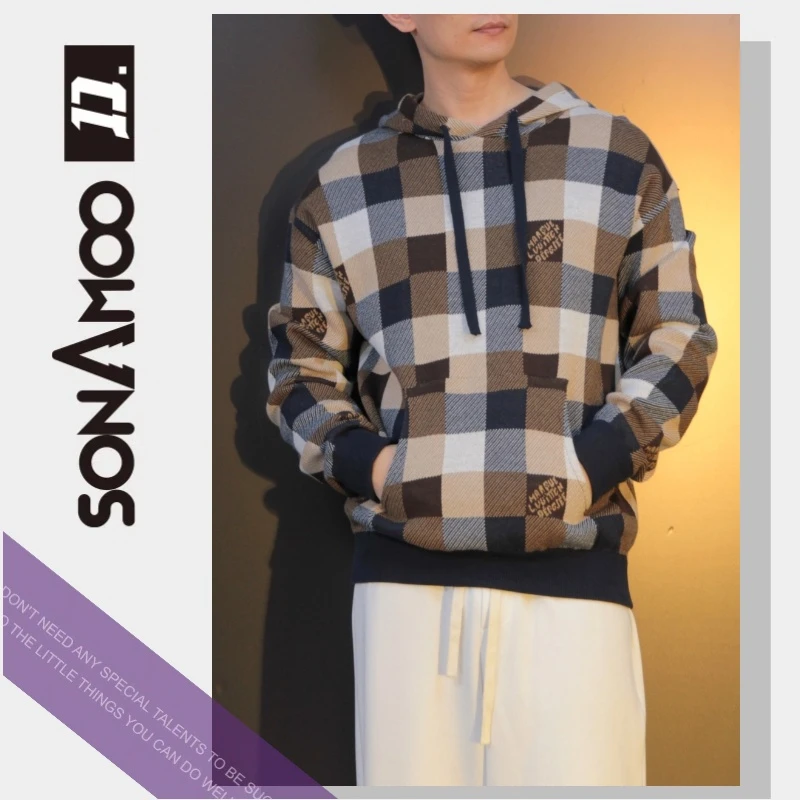 【大璇】Sonamoo十二色编织棋盘格秋冬百搭男女通穿毛衣DY2006