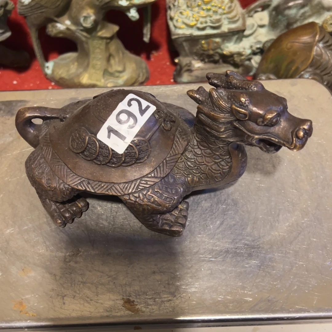 ****变黄铜摆件，文房摆件