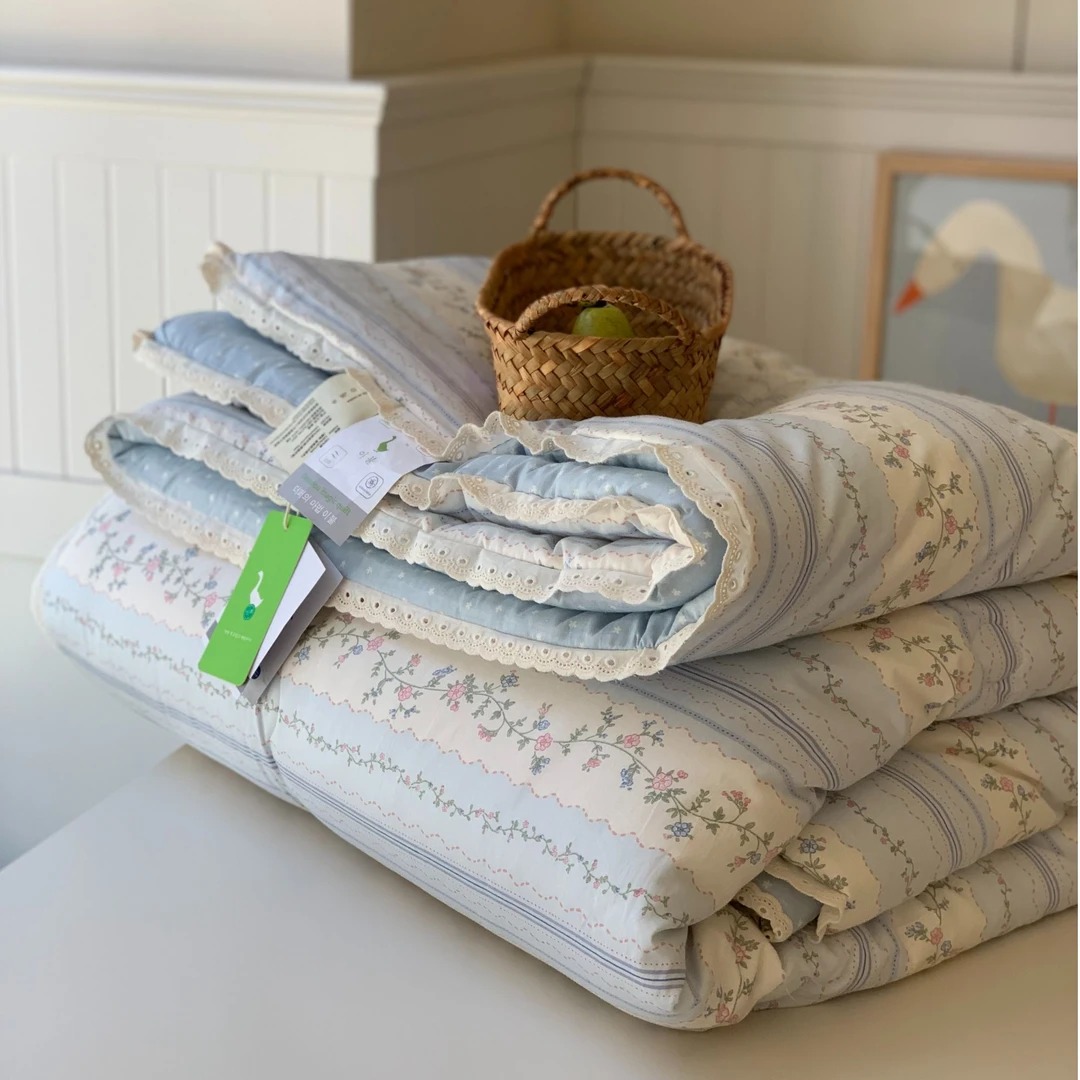 【MJ】慕斯春秋系列 花边全棉春秋被双人被子四季通用被芯可机洗